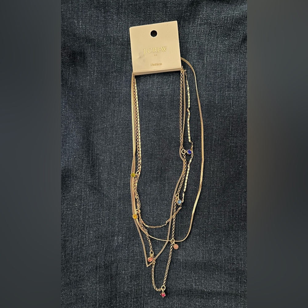 J. Crew multi strand necklace. Nwt new